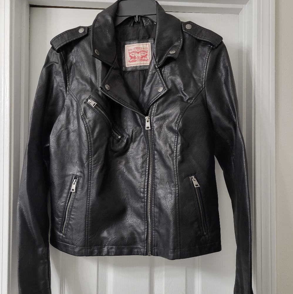 Levi's Black Leather Jacket